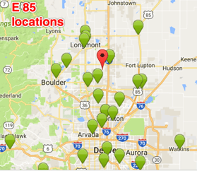 E 85 Colorado locations
